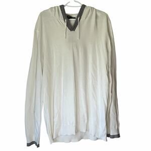 NWT!  Men's Kenneth Cole White / Black Sweatshirt Size XXL